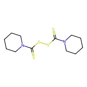 Dipentamethylenethiuram disulfide structure
