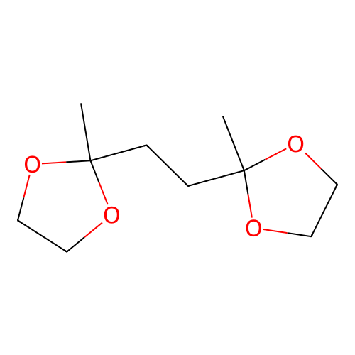 2,2'-(Ethane-1,2-diyl)bis(2-methyl-1,3-dioxolane) structure