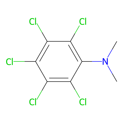 2,3,4,5,6-pentachloro-N,N-dimethylaniline structure