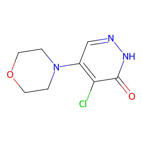 4-Chloro-5-morpholin-4-ylpyridazin-3(2H)-one structure
