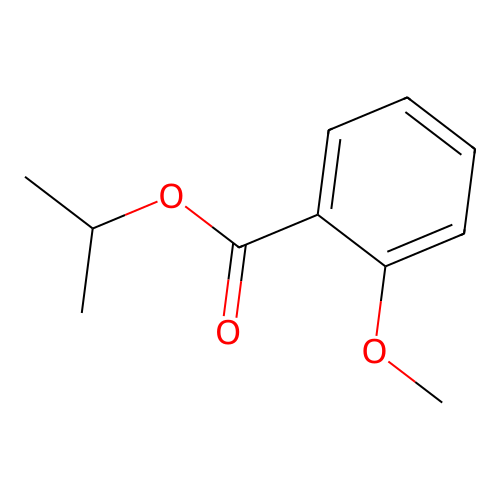 Benzoic acid, 2-methoxy-, 1-methylethyl ester structure