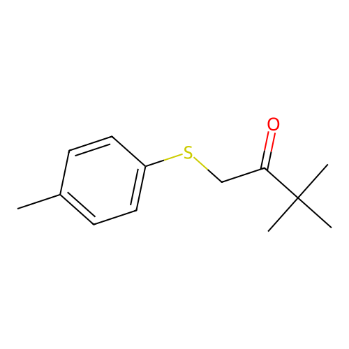 3,3-Dimethyl-1-[(4-methylphenyl)sulfanyl]butan-2-one structure