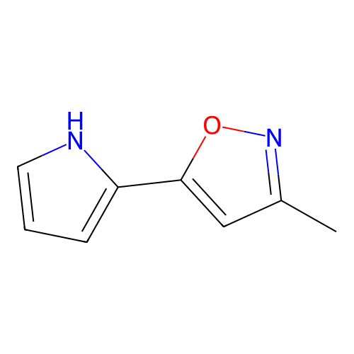 Isoxazole, 3-methyl-5-(1H-pyrrol-2-yl)- structure