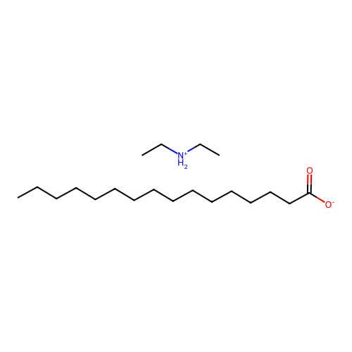 Diethylazanium;hexadecanoate structure