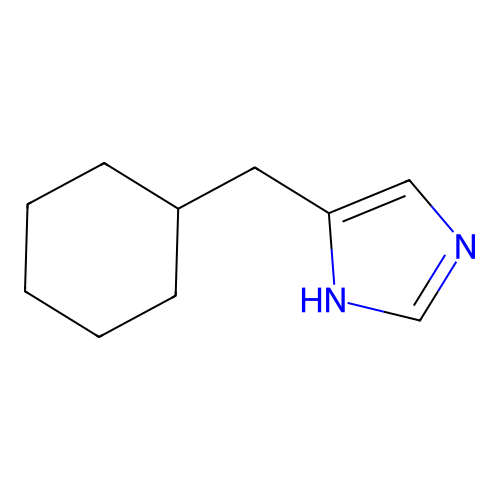 4-(cyclohexylmethyl)-1H-imidazole structure