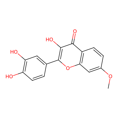 2-(3,4-Dihydroxyphenyl)-3-hydroxy-7-methoxy-4H-chromen-4-one structure