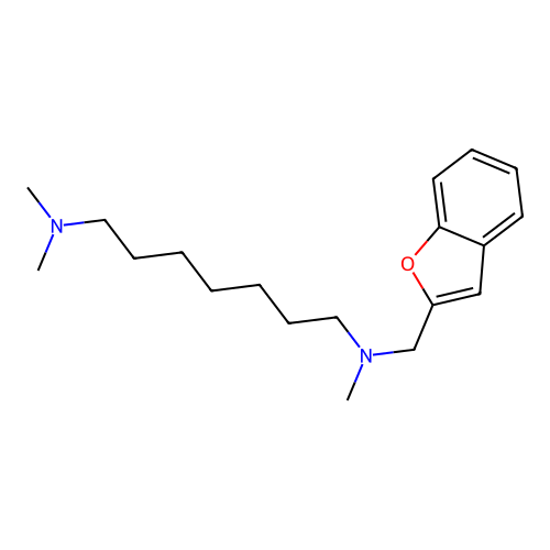N1-(benzofuran-2-ylmethyl)-N1,N7,N7-trimethylheptane-1,7-diamine structure