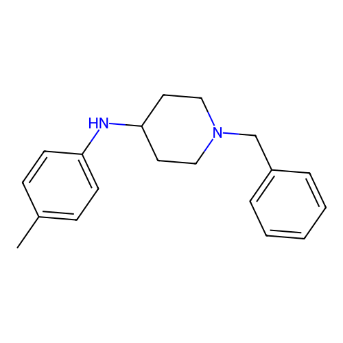 1-benzyl-N-(4-methylphenyl)piperidin-4-amine structure