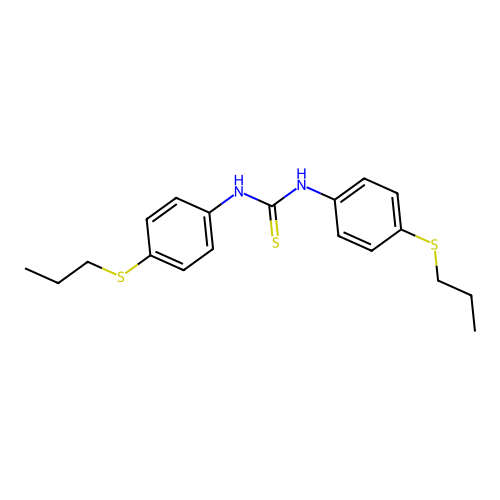 Bis((4-propylthiophenyl)amino)methane-1-thione structure