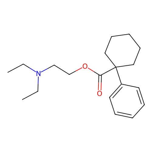 2-(Diethylamino)ethyl 1-phenylcyclohexane-1-carboxylate structure
