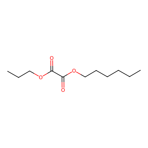 Oxalic acid, hexyl propyl ester structure