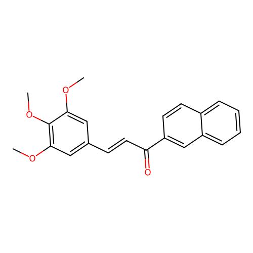 1-Naphthalen-2-yl-3-(3,4,5-trimethoxyphenyl)prop-2-en-1-one structure