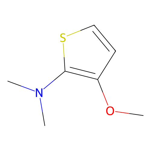 3-methoxy-N,N-dimethylthiophen-2-amine structure