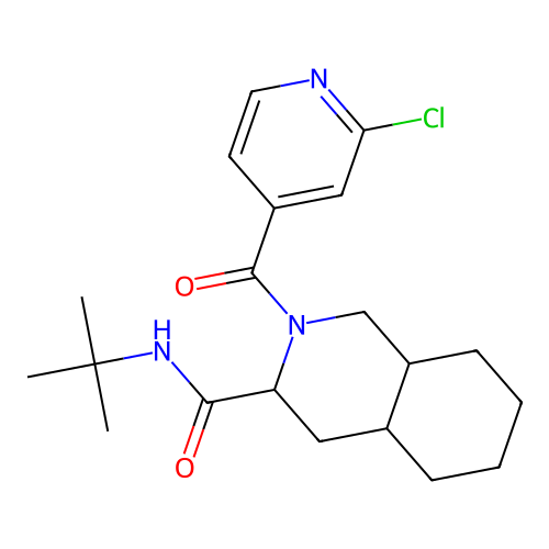 N-(Tert-Butyl)-2-(2-Chloroisonicotinoyl)Decahydroisoquinoline-3-Carboxamide structure