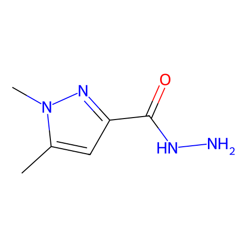 1,5-dimethyl-1H-pyrazole-3-carbohydrazide structure
