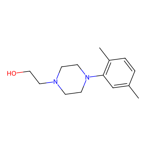 2-[4-(2,5-Dimethylphenyl)piperazin-1-yl]ethanol structure