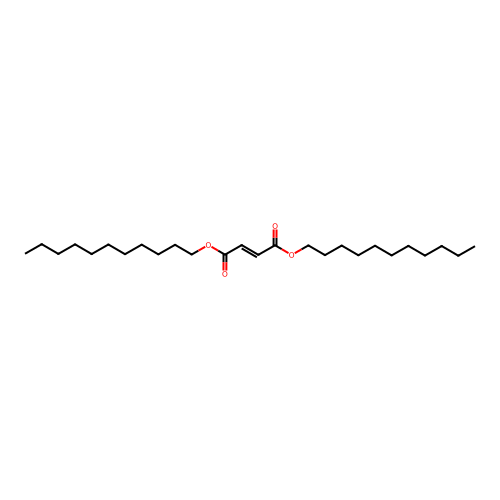 Fumaric acid, diundecyl ester structure