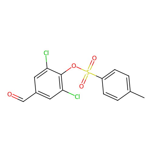 2,6-Dichloro-4-formylphenyl 4-methylbenzenesulfonate structure