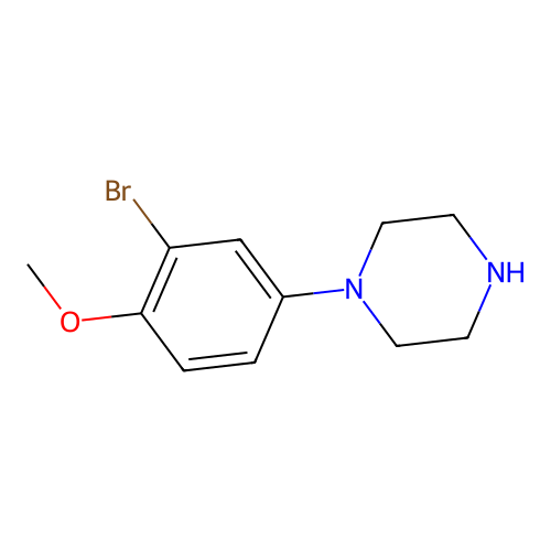 1-(3-Bromo-4-methoxyphenyl)piperazine structure