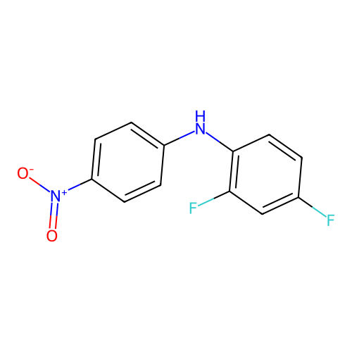 2,4-difluoro-N-(4-nitrophenyl)aniline structure
