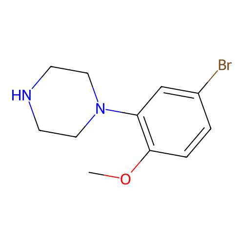 1-(5-Bromo-2-methoxyphenyl)piperazine structure