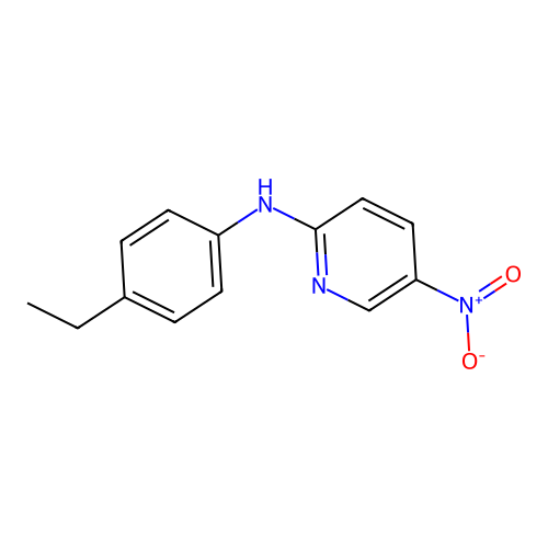 N-(4-ethylphenyl)-5-nitropyridin-2-amine structure