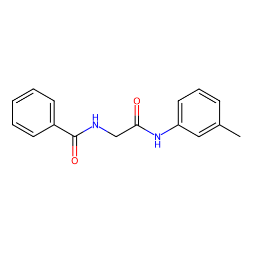 N-[2-(3-methylanilino)-2-oxoethyl]benzamide structure