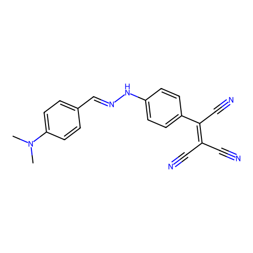 2-[4-[(2E)-2-[[4-(dimethylamino)phenyl]methylidene]hydraziny structure