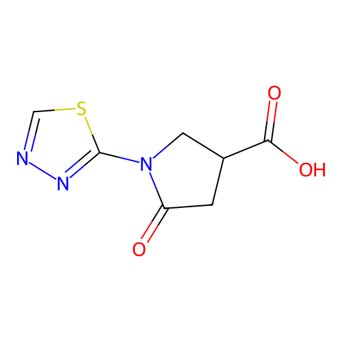 5-oxo-1-(1,3,4-thiadiazol-2-yl)pyrrolidine-3-carboxylic Acid structure