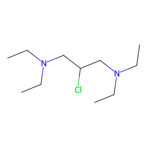 2-Chloro-N,N,N',N'-tetraethyl-1,3-propanediamine structure