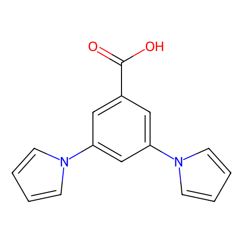 3,5-Di(pyrrol-1-yl)benzoic acid structure