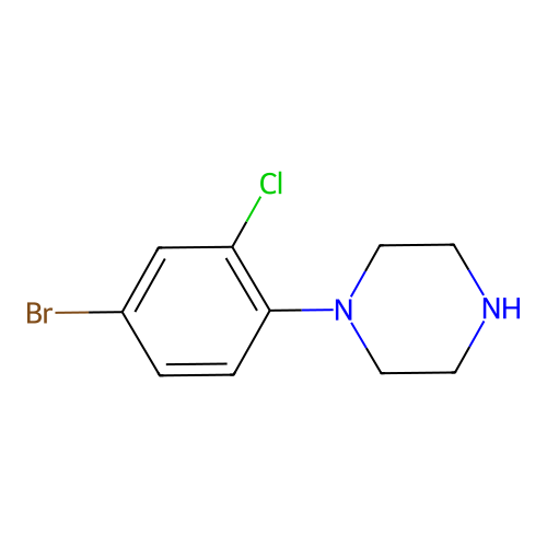1-(4-Bromo-2-chlorophenyl)piperazine structure