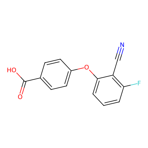 4-(2-Cyano-3-fluorophenoxy)benzoic acid structure