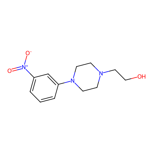 2-(4-(3-Nitrophenyl)piperazin-1-yl)ethanol structure