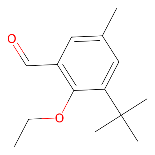 3-(1,1-Dimethylethyl)-2-ethoxy-5-methylbenZaldehyde structure