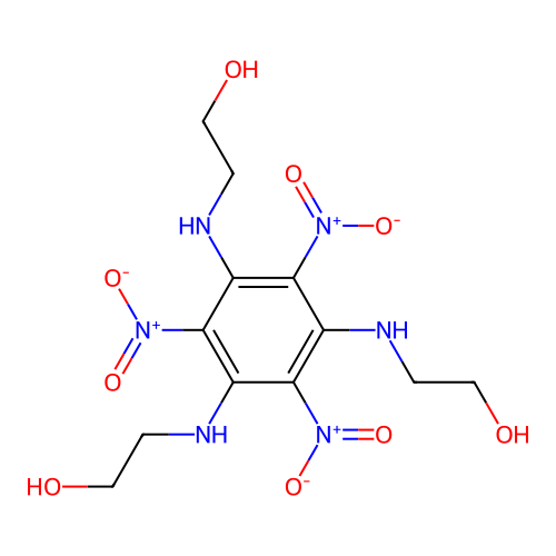 Ethanol, 2,2',2''-[(2,4,6-trinitro-1,3,5-benzenetriyl)triimino]tris- structure
