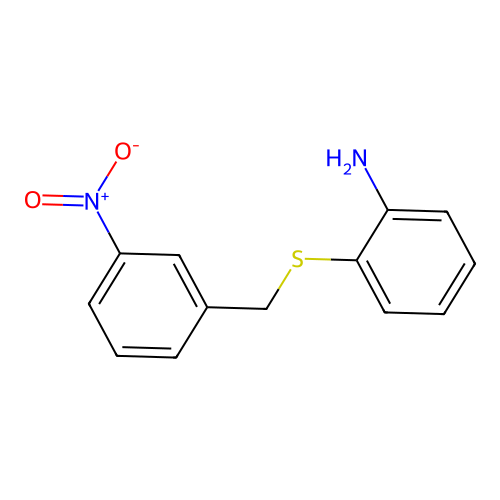 2-((3-Nitrobenzyl)thio)aniline structure