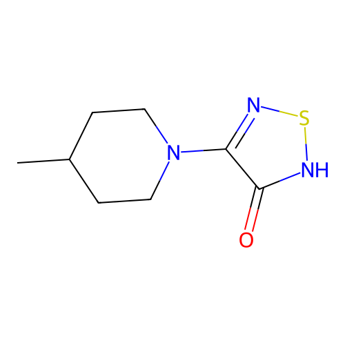 4-(4-Methylpiperidin-1-yl)-1,2,5-thiadiazol-3-one structure