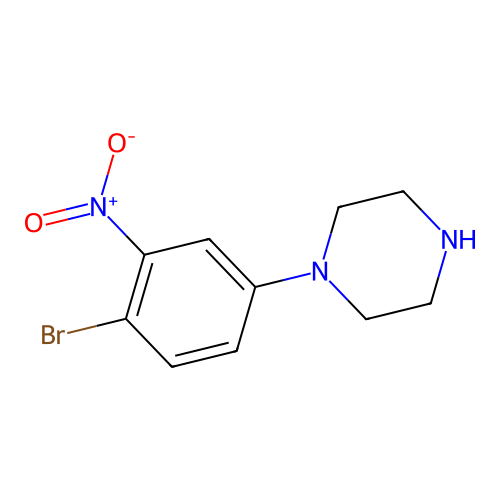 1-(4-Bromo-3-nitrophenyl)piperazine structure