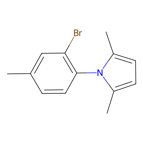 1-(2-Bromo-4-methylphenyl)-2,5-dimethyl-1H-pyrrole structure