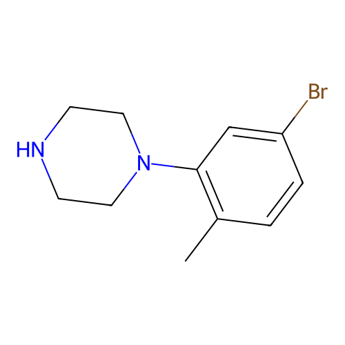 1-(5-Bromo-2-methylphenyl)piperazine structure