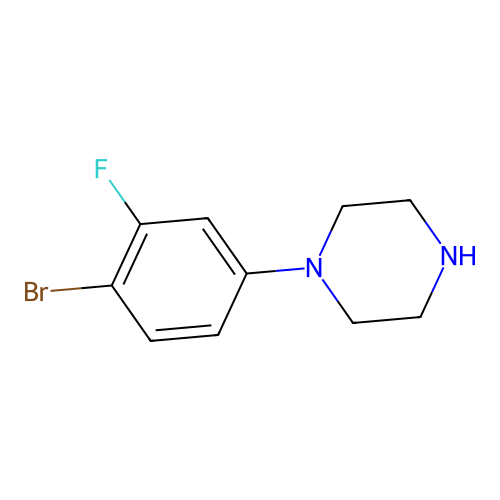 1-(4-Bromo-3-fluorophenyl)piperazine structure