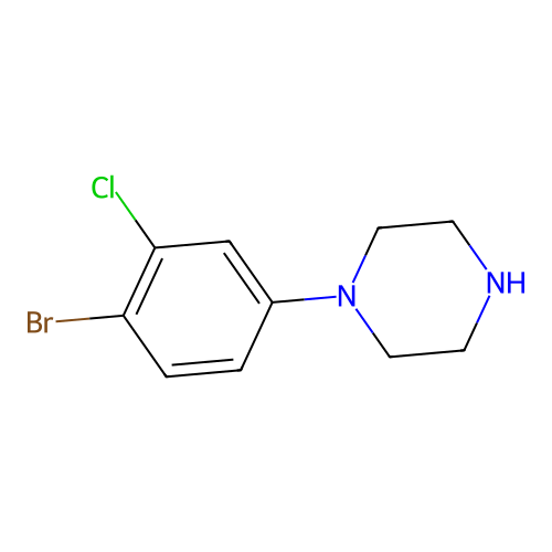1-(4-Bromo-3-chlorophenyl)piperazine structure