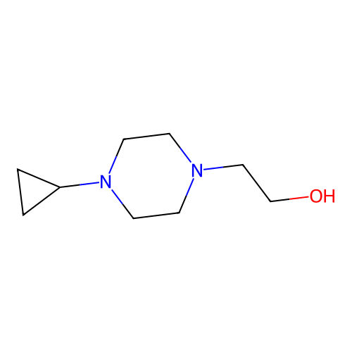 2-(4-Cyclopropylpiperazin-1-yl)ethanol structure