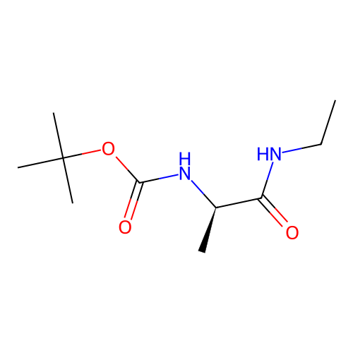tert-butyl N-[(1R)-1-(ethylcarbamoyl)ethyl]carbamate structure