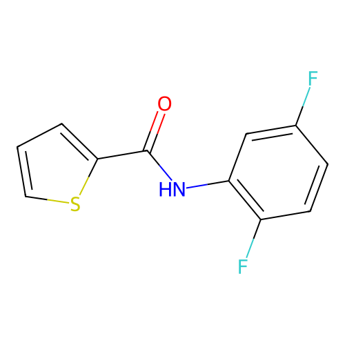 N-(2,5-difluorophenyl)-2-thiophenecarboxamide structure