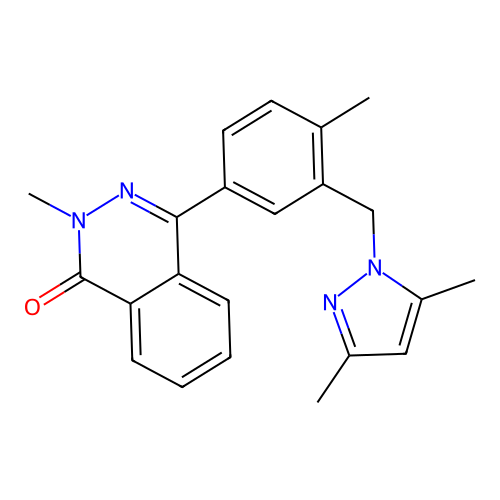 4-[3-[(3,5-Dimethylpyrazol-1-yl)methyl]-4-methylphenyl]-2-methylphthalazin-1-one structure