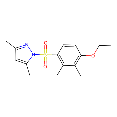1-(4-Ethoxy-2,3-dimethylphenyl)sulfonyl-3,5-dimethylpyrazole structure