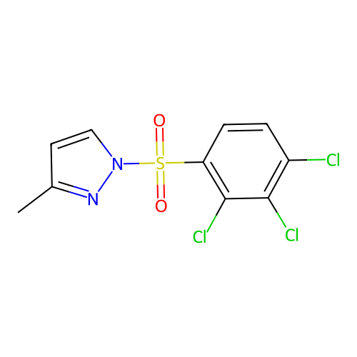 3-Methyl-1-(2,3,4-trichlorophenyl)sulfonylpyrazole structure