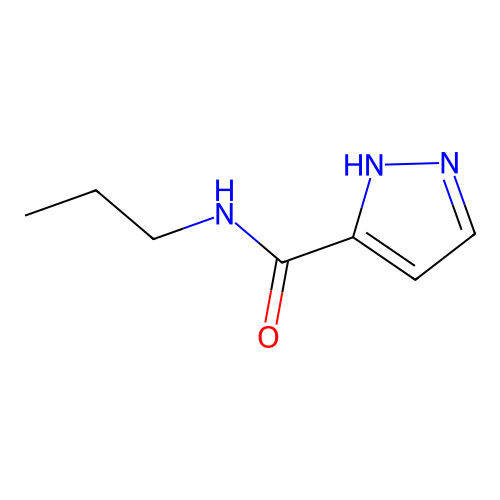 N-propyl-1H-pyrazole-5-carboxamide structure